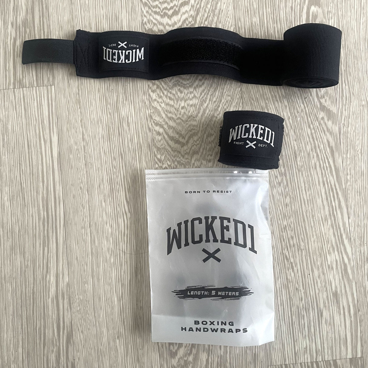 Bandes de boxe Broken noires, vue 2
