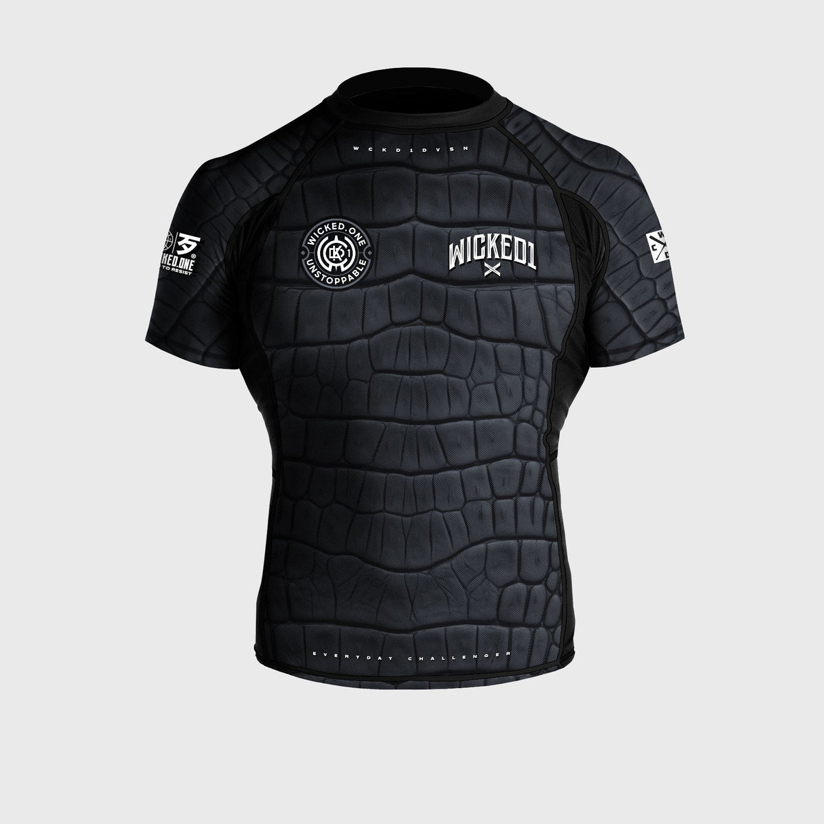 Rashguard Caïman noir/gris, vue 1