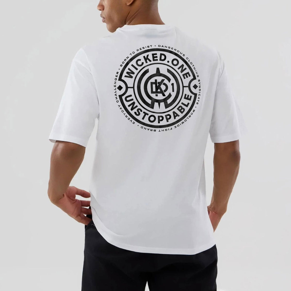 T-shirt oversize Department blanc, vue 2
