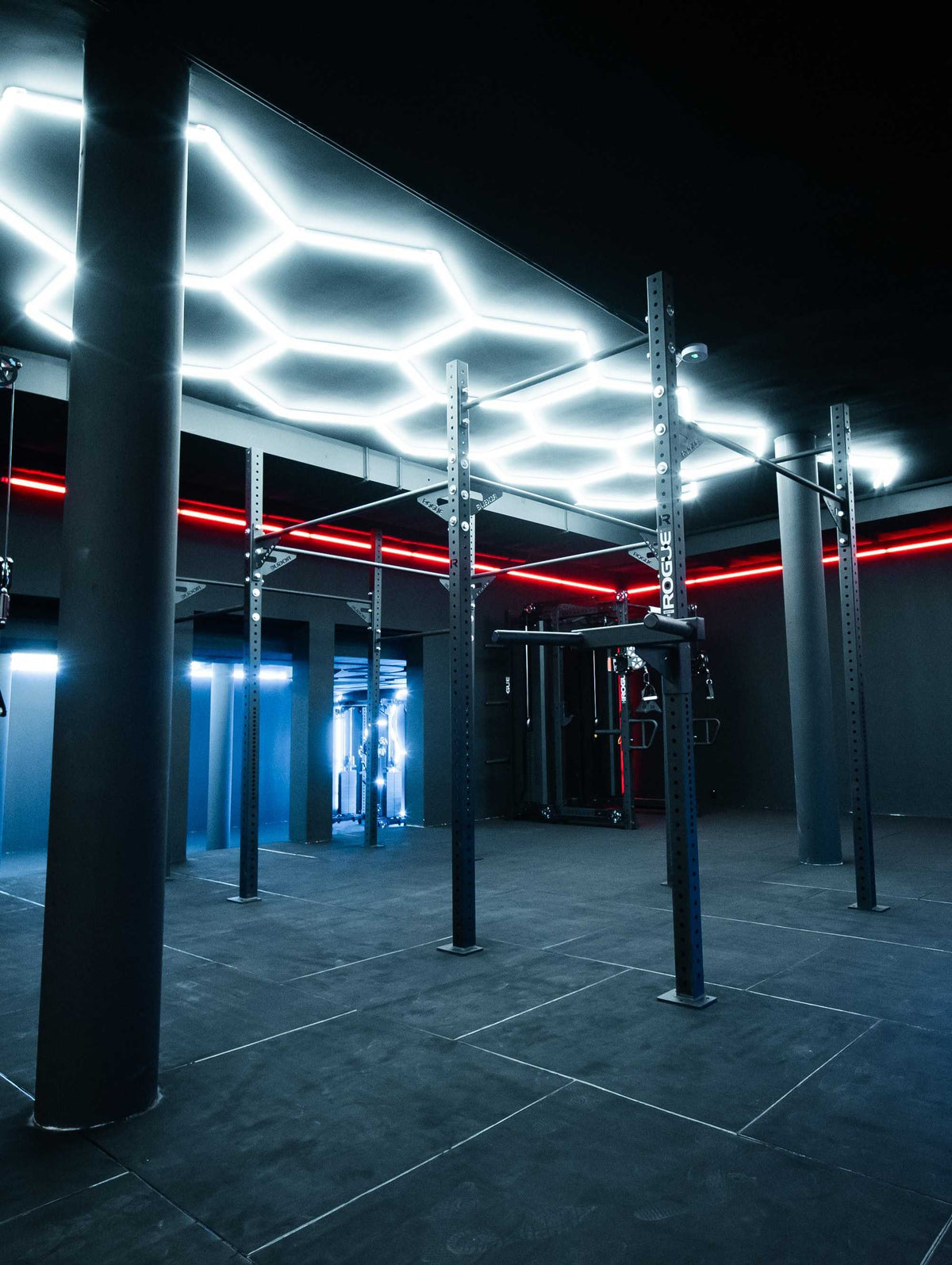 Le plateau Fighter Lab, salle d’entraînement à Odyssée Academy